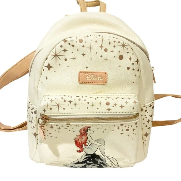 NWT The Little Mermaid Ariel Rose Gold Loungefly Mini Backpack Loungefly Disney The Little Mermaid Ariel Rose Gold Mini  main image 2